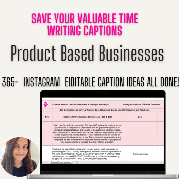 Product Biz Caption Ideas